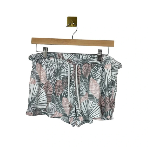 PJ Salvage Women’s Geo Palm Pajama Shorts in Pink Clay Size M - Picture 4 of 12